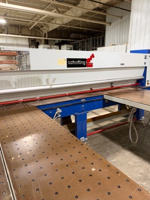 Schelling FM-H 430/410 Automatic Panel Saw, 2001 - Rear Lift Table
